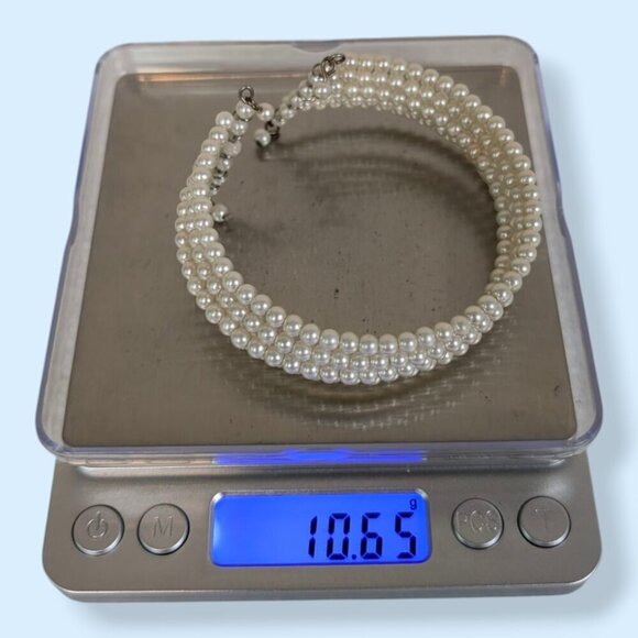 Vintage 5-Strand Faux Pearl Bracelet - Picture 6 of 6